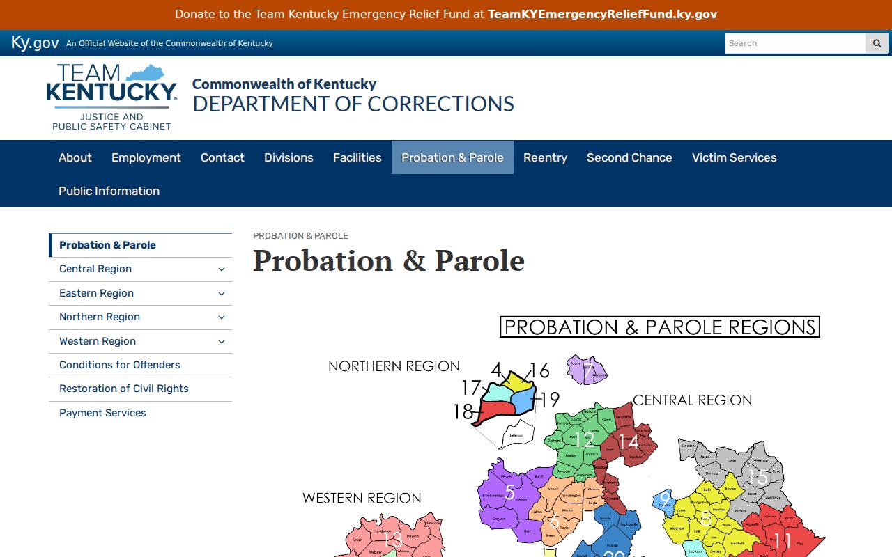 Lawrence County criminal history probation and parole records