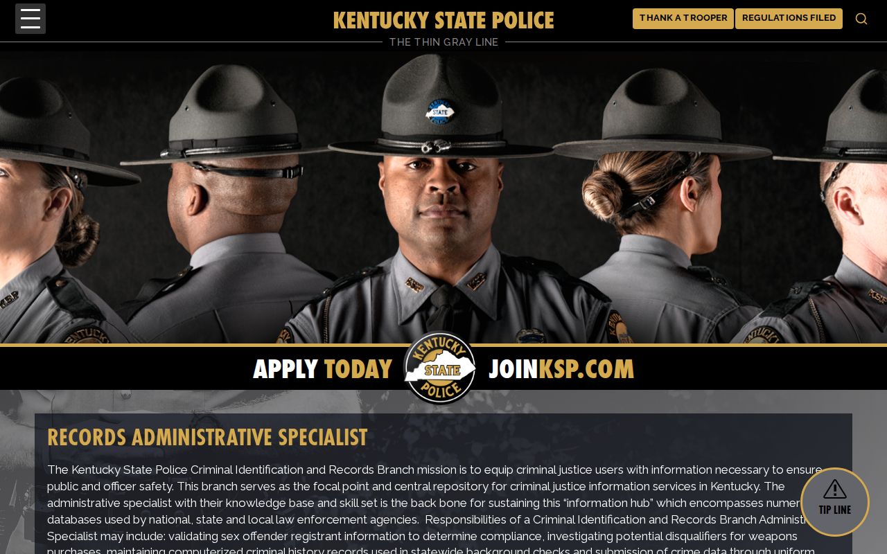 Lawrence County criminal records KSP central repository
